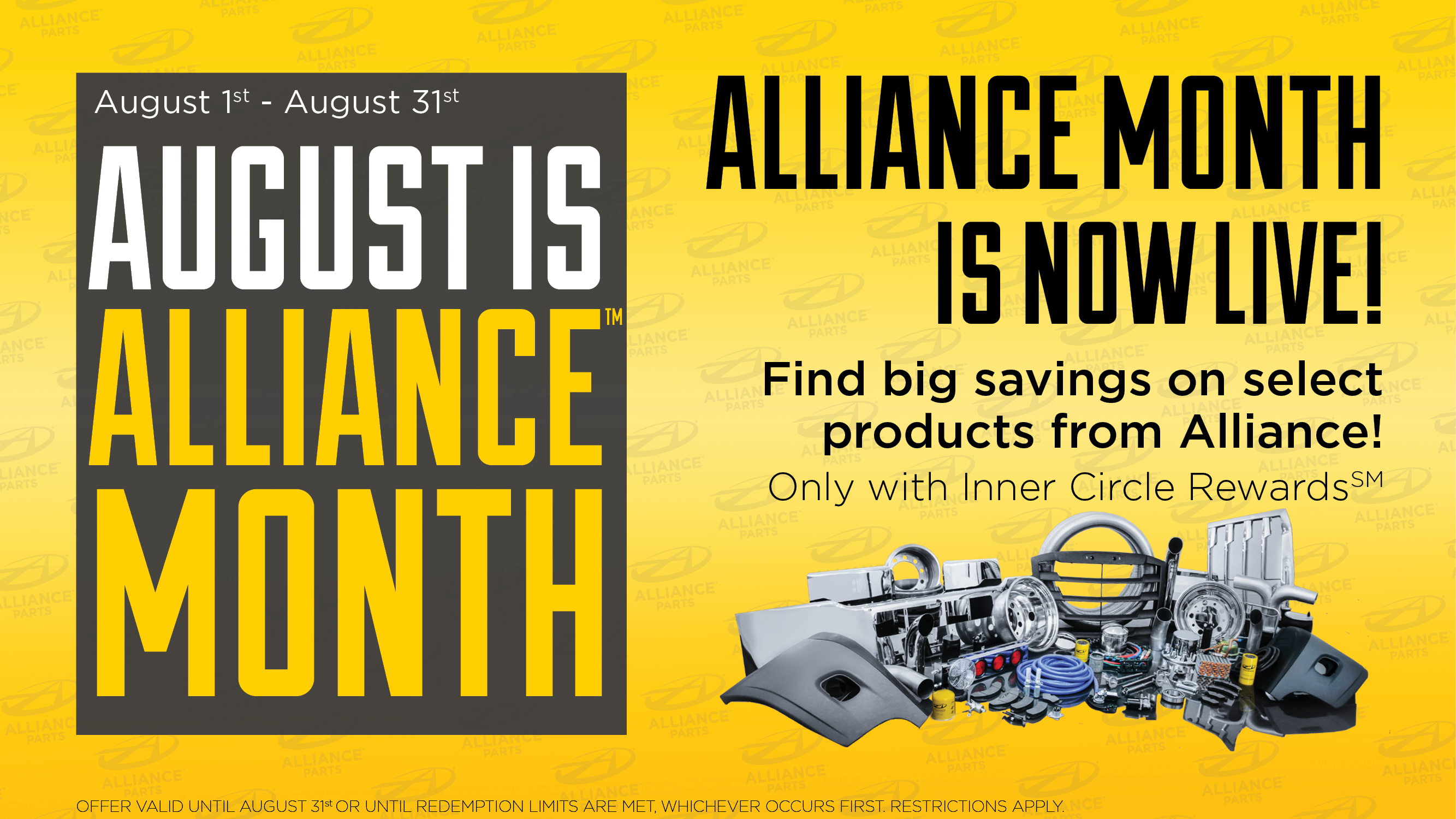 Alliancemonth August2025 Dtnapartswebsite Live