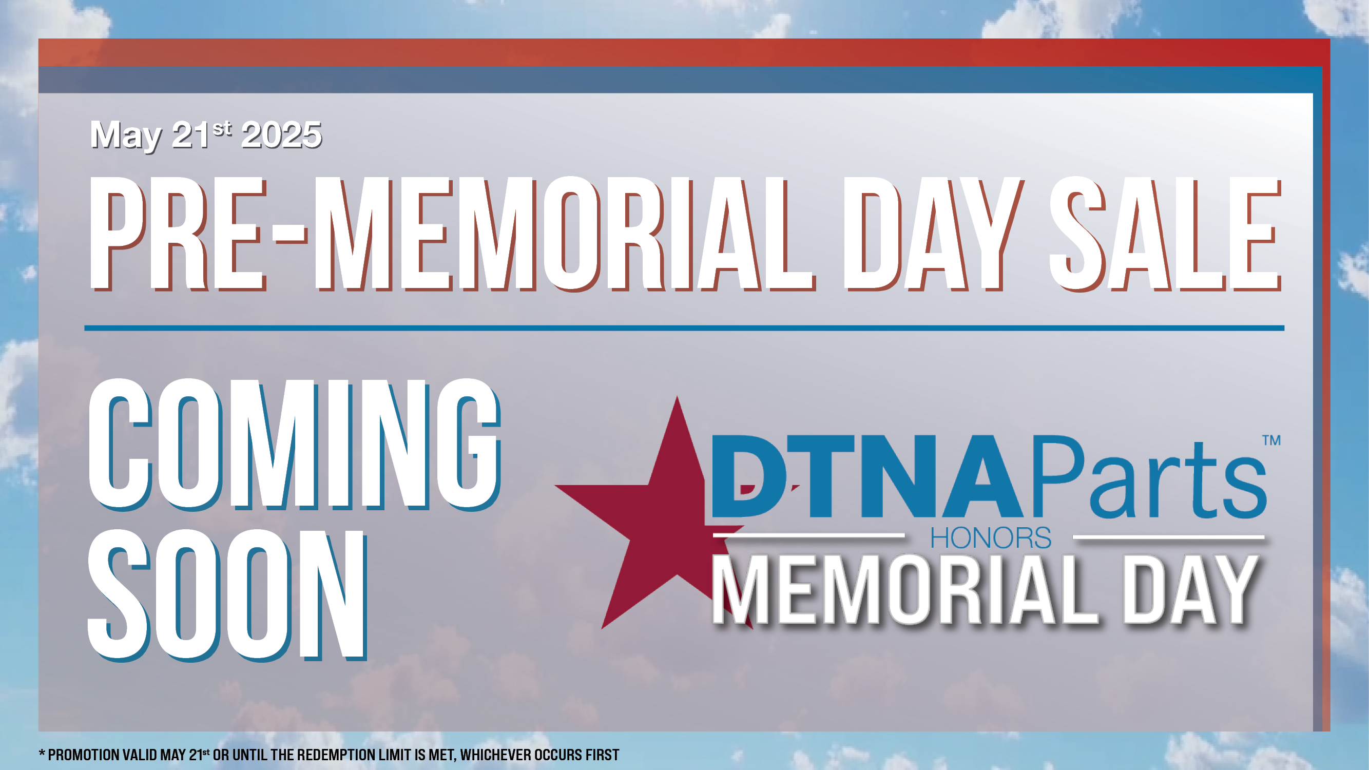 Memorialday Dtnapartswebsite Comingsoon